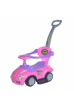 Jeździk z rączką 3w1 Mega Car różowy
