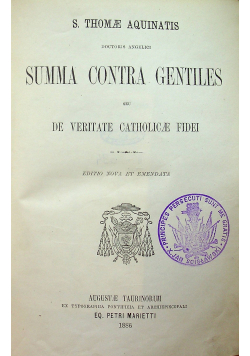 Summa contra gentiles 1886 r.