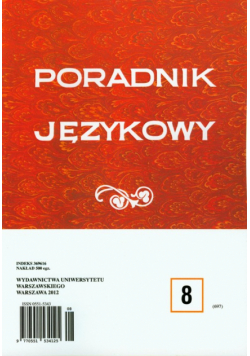 Poradnik językowy 8/2012