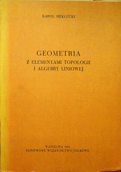 Geometria  z elementami topologii  i algebry liniowej