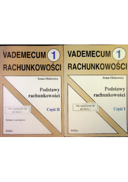 Vademecum rachunkowości. Podstawy rachunkowości Tom 1 i 2