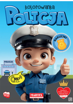 Kolorowanka Policja z naklejkami