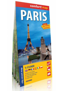 Paris laminowany plan miasta 1:15 000
