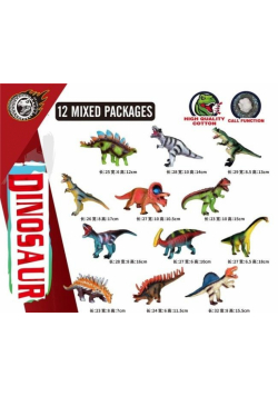 Dinozaur winylowy MIX
