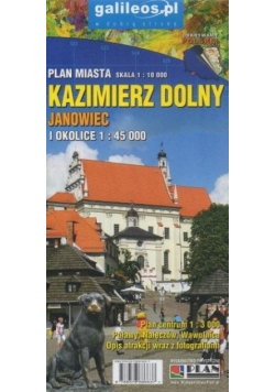 Mapa - Kazimierz Dolny i okolice 1:45 000