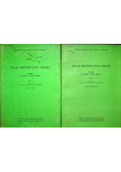 Atlas historyczny Polski Tom 1 część 1 i 2