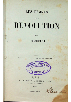 Les Femmes de la Revolution 1863 r.
