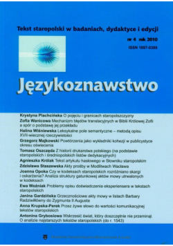 Językoznawstwo (4) 2010