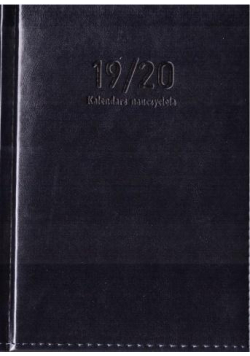 Kalendarz Nauczyciela B6 2019/2020 Nebraska granat