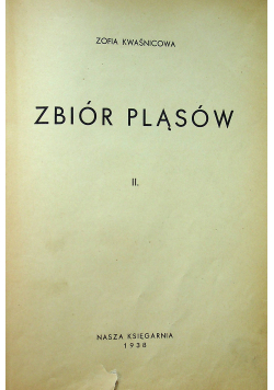 Zbiór pląsów tom 2 1938 r.