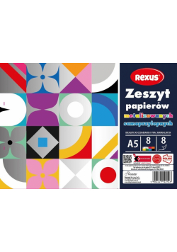 Zeszyt papierów kolor samoprzylep. A5/8K (10szt)