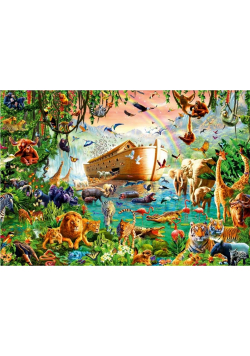 Puzzle 1000 Wyjście zwierząt z Arki Noego