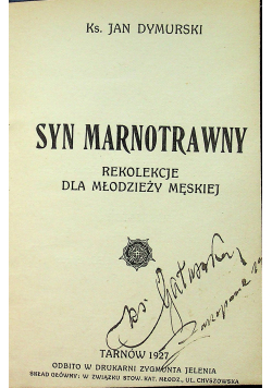 Syn marnotrawny 1927 r.