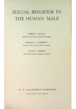 Sexual Behavior in the Human Male, 1948 r.