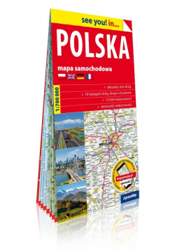 Polska papierowa mapa samochodowa 1:700 000
