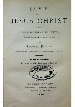 La Vie de Jesus Christ 1886 r.