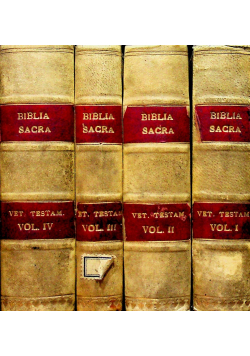 Biblia Sacra 4 tomy 1901 r.