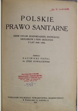 Polskie prawo sanitarne 1935 r