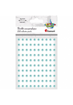 Perełki samoprzylepne 5mm 100szt miętowe