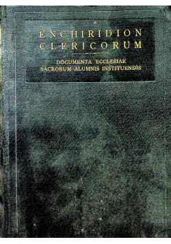 Enchiridion Clericorum 1938 r.