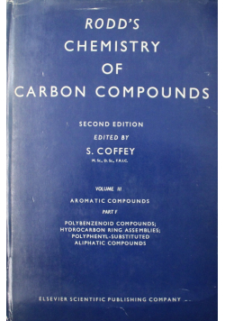 Rodd's chemistry of carbon compounds volume I