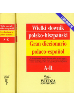 Wielki słownik polsko-hiszpański t.1/2 z suplementem