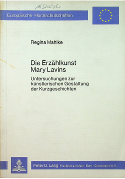 Die Erzahlkunst Mary Lavins