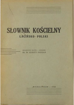 Jougan Alojzy - Słownik kościelny 1948 r.