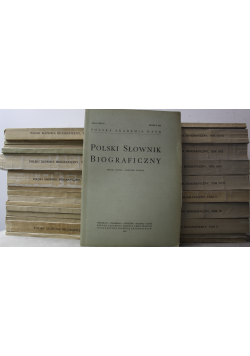Polski słownik biograficzny 26 Tomów
