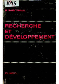 Recherche et developpement