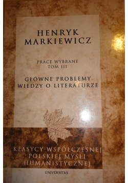Prace wybarne tom II Z historii literatury polskiej