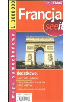 Francja 1:1 000 000  mapa samochodowa