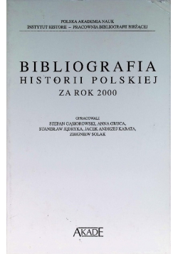 Bibliografia historii polskiej za rok 2000
