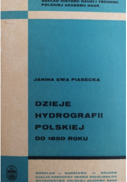 Dzieje hydrografii polskiej do 1850 roku