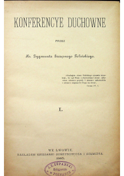 Konferencye duchowe 1885 r.