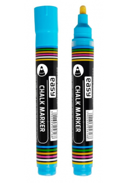 Marker kredowy niebieski (10szt) EASY