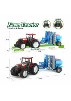 Traktor z siewnikiem pneumatycznym