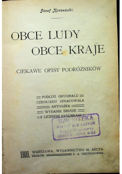 Obce ludy obce kraje 1909 r