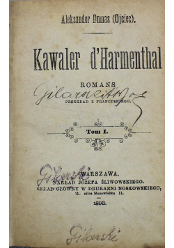 Kawaler dHarmenthal  tom I 1893 r.