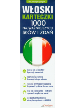 Włoski: Karteczki 1000 najważniejszych słów i zdań dla początkujących