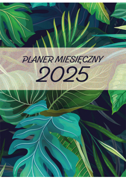 Planer 2025 miesięczny duży 1liście