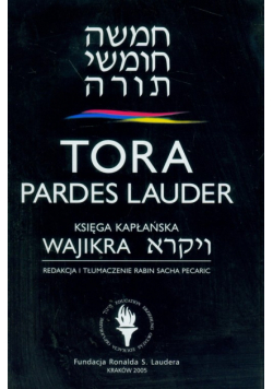 Tora Wajikra księga kapłańska