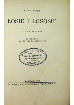 Łosie i Łososie 1938 r.