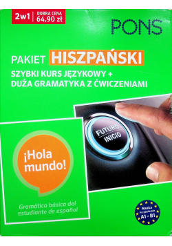 Pakiet Hiszpański 2w1 Szybki kurs językowy plus duża gramatyka z ćwiczeniami