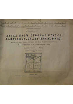 Kozierowski atlas nazw geograficznych słowiańszczyzny zachodniej