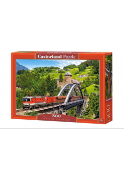 Puzzle 500 Pociąg na moście