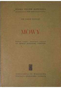 Św Leon Wielki Mowy Tom XXIV