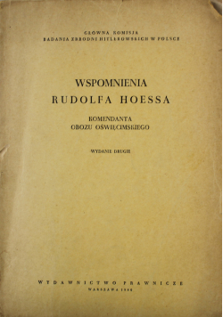Wspomnienia Rudolfa Hoessa