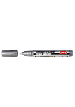 Marker kredowy 4,45mm srebrny (10szt) TOMA