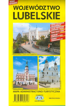 Województwo lubelskie mapa administracyjno-turystyczna